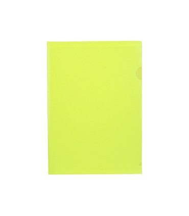 Carpeta liderpapel dossier unero polipropileno din a4 amarillo fluor opaco 20 hojas