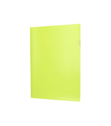 Carpeta liderpapel dossier unero polipropileno din a4 amarillo fluor opaco 20 hojas