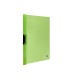 Carpeta liderpapel dossier pinza lateral polipropileno din a4 verde translucido 60 hojas pinza deslizante