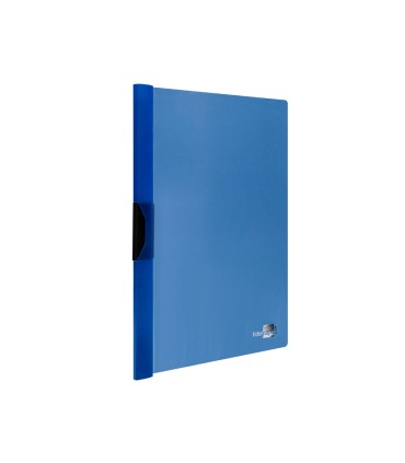 Carpeta liderpapel dossier pinza lateral polipropileno din a4 azul translucido 60 hojas pinza deslizante