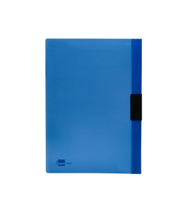 Carpeta liderpapel dossier pinza lateral polipropileno din a4 azul translucido 60 hojas pinza deslizante