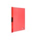 Carpeta liderpapel dossier pinza lateral polipropileno din a4 rojo translucido 60 hojas pinza deslizante