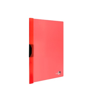 Carpeta liderpapel dossier pinza lateral polipropileno din a4 rojo translucido 60 hojas pinza deslizante