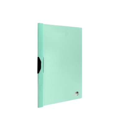 Carpeta liderpapel dossier pinza lateral polipropileno din a4 verde manzana opaco 30 hojas pinza deslizante