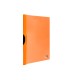 Carpeta liderpapel dossier pinza lateral polipropileno din a4 naranja fluor opaco 30 hojas pinza deslizante