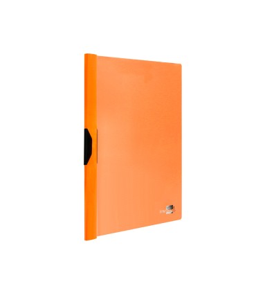 Carpeta liderpapel dossier pinza lateral polipropileno din a4 naranja fluor opaco 30 hojas pinza deslizante