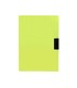 Carpeta liderpapel dossier pinza lateral polipropileno din a4 amarillo fluor opaco 30 hojas pinza deslizante