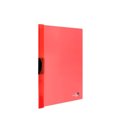 Carpeta liderpapel dossier pinza lateral polipropileno din a4 rojo translucido 30 hojas pinza deslizante