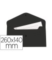 Carpeta liderpapel dossier broche polipropileno tama o sobre americano 260x140 mm negro opaco