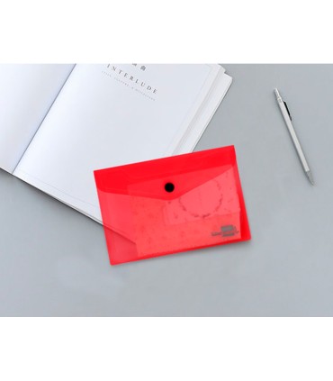 Carpeta liderpapel dossier broche polipropileno din a7 rojo translucido