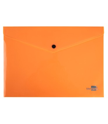 Carpeta liderpapel dossier broche polipropileno din a4 naranja fluor opaco 50 hojas