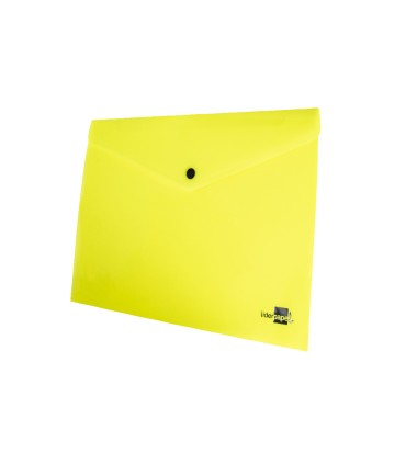 Carpeta liderpapel dossier broche polipropileno din a4 amarillo fluor opaco 50 hojas