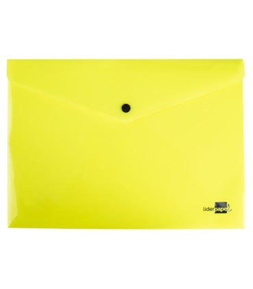 Carpeta liderpapel dossier broche polipropileno din a4 amarillo fluor opaco 50 hojas