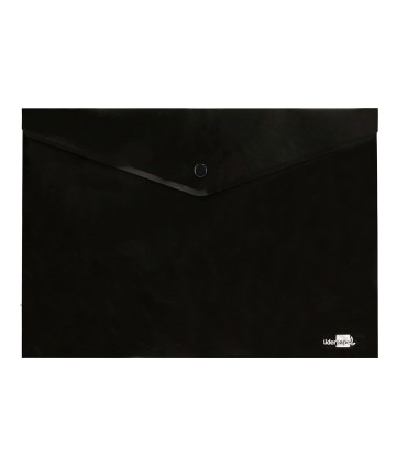 Carpeta liderpapel dossier broche polipropileno din a4 negro opaco 50 hojas