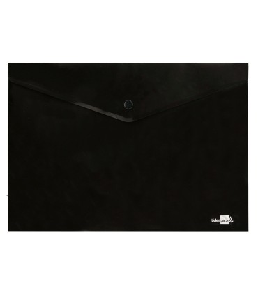 Carpeta liderpapel dossier broche polipropileno din a4 negro opaco 50 hojas