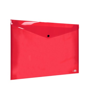 Carpeta liderpapel dossier broche 44243 polipropileno din a3 rojo translucido