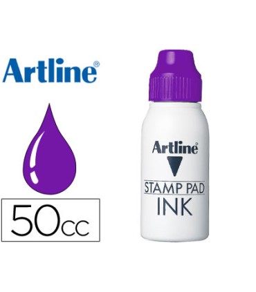 Tinta tampon artline violeta bote 50 cc