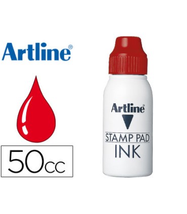 Tinta tampon artline roja bote 50 cc