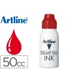 Tinta tampon artline roja bote 50 cc