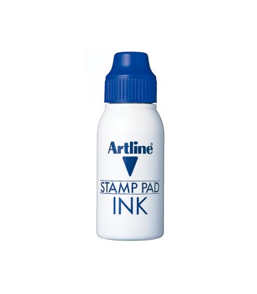 Tinta tampon artline azul bote 50 cc