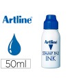 Tinta tampon artline azul bote 50 cc