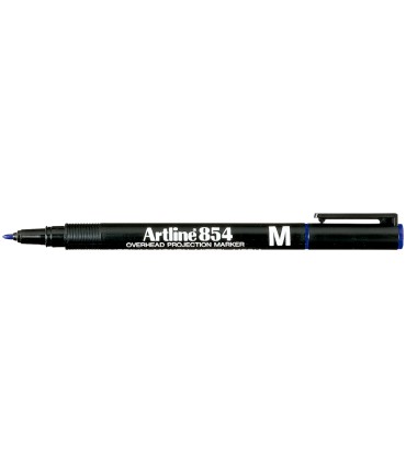 Rotulador artline retroproyeccion punta fibra permanente ek 854 azul punta redonda 1 mm