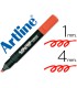 Rotulador artline fluorescente ek 660 rojo punta biselada