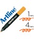 Rotulador artline fluorescente ek 660 naranja punta biselada