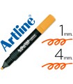 Rotulador artline fluorescente ek-660 naranja punta biselada