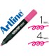 Rotulador artline fluorescente ek 660 rosa punta biselada