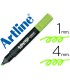 Rotulador artline fluorescente ek 660 verde punta biselada