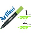 Rotulador artline fluorescente ek-660 verde punta biselada