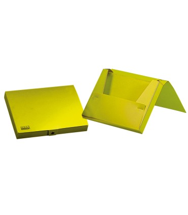 Carpeta liderpapel portadocumentos gomas polipropileno din a4 amarillo fluor opaco lomo 25 mm