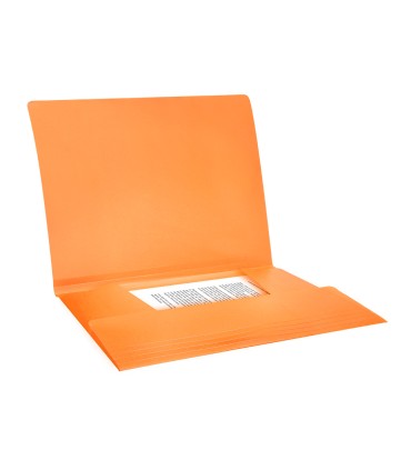 Carpeta liderpapel gomas solapas polipropileno din a4 naranja fluor opaco