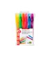 Marcador de cera gel liderpapel fluorescente estuche 6 unidades colores surtidos