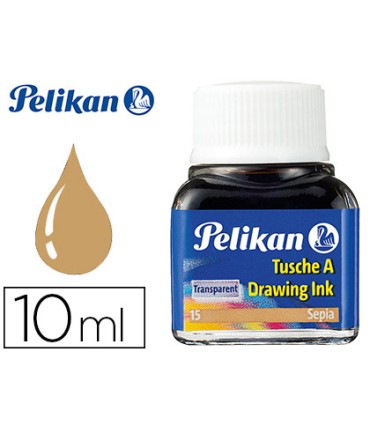 Tinta china pelikan sepia bote de 10 ml