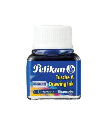 Tinta china pelikan azul ultramar bote de 10 ml