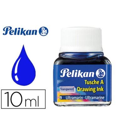 Tinta china pelikan azul ultramar bote de 10 ml