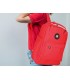 Cartera antartik mochila 2 asas y bolsillos exteriores rojo 300x115x390 mm