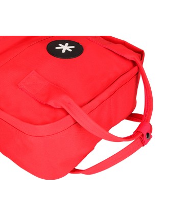 Cartera antartik mochila 2 asas y bolsillos exteriores rojo 300x115x390 mm