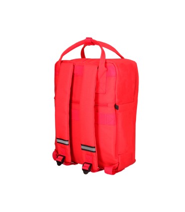 Cartera antartik mochila 2 asas y bolsillos exteriores rojo 300x115x390 mm