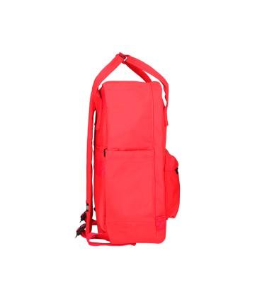 Cartera antartik mochila 2 asas y bolsillos exteriores rojo 300x115x390 mm