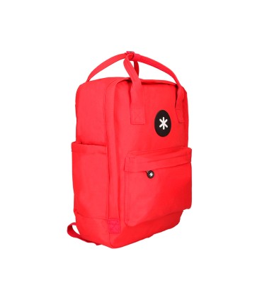 Cartera antartik mochila 2 asas y bolsillos exteriores rojo 300x115x390 mm