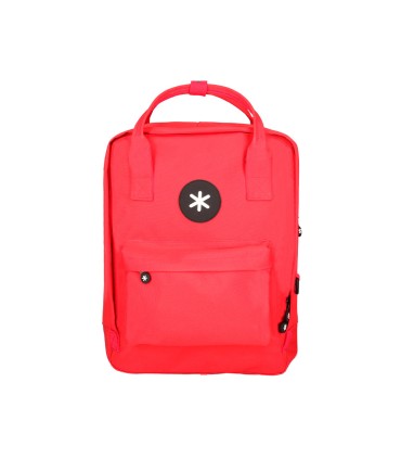 Cartera antartik mochila 2 asas y bolsillos exteriores rojo 300x115x390 mm