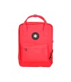 Cartera antartik mochila 2 asas y bolsillos exteriores rojo 300x115x390 mm