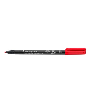 Rotulador staedtler lumocolor retroproyeccion punta de fibrapermanente 317 2 rojo punta media redonda 08 1 mm