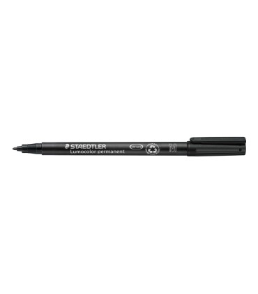 Rotulador staedtler lumocolor retroproyeccion punta de fibrapermanente 317 9 negro punta media redonda 08 1 mm