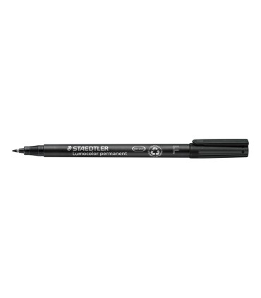 Rotulador staedtler lumocolor retroproyeccion punta de fibrapermanente 318 9 negro punta fina redonda 06 mm