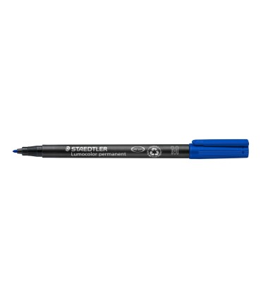 Rotulador staedtler lumocolor retroproyeccion punta de fibrapermanente 317 3 azul punta media redonda 08 1 mm