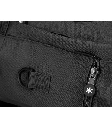 Cartera antartik mochila 2 asas y bolsillos exteriores negro 300x115x390 mm